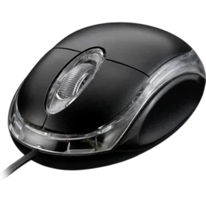 Mouse Multilaser Classic Preto Conexão PS2 Sensor Óptico 1200 DPI Três Botões MO031