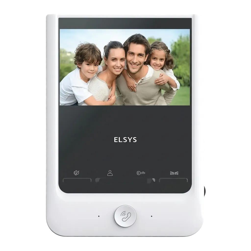 Vídeo Porteiro Eletrônico Elsys com Monitor Colorido LCD 4.3 Polegadas e Terminal Externo Geração 2 Bivolt (ESL-VPC43)