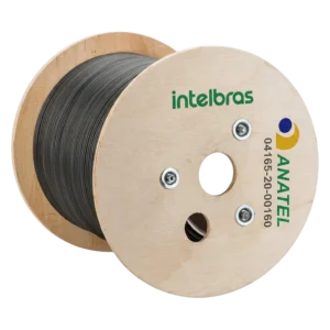 Cabo de Fibra Óptica Drop Flat Intelbras CFOAC-BLI-A/B-CM-01-AR-LSZH - 1FO - Bobina 1km