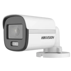 Câmera Bullet Hikvision DS-2CE10DF0T-PF 2.8mm 2MP 1080p ColorVu 20m Colorida 24/7 4 em 1 Polímero IP67