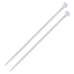 Abraçadeira de Nylon 4,8x370mm Branca Poliamida 6.6 - Pacote com 50 Unidades