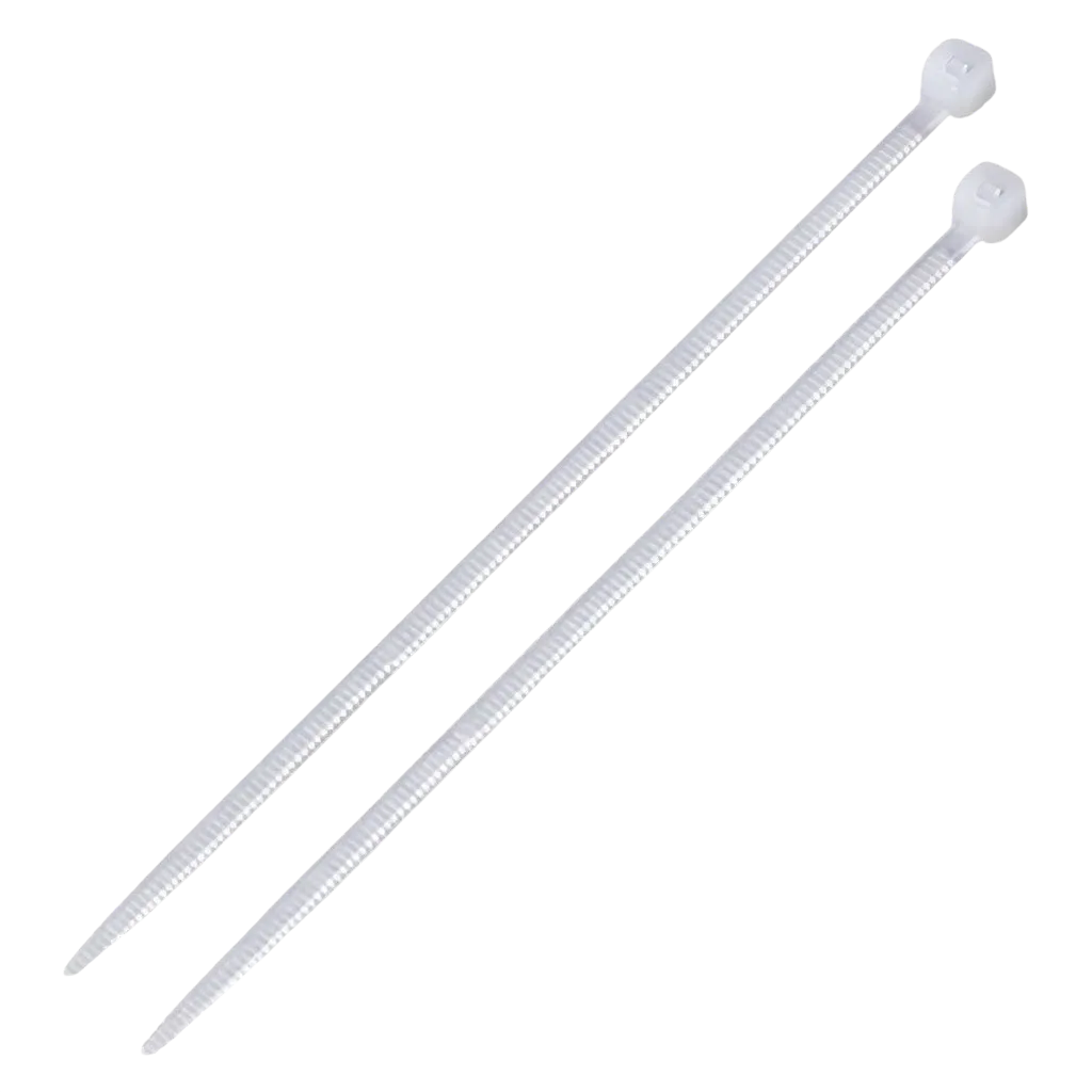 Abraçadeira de Nylon 4,8x370mm Branca Poliamida 6.6 - Pacote com 50 Unidades
