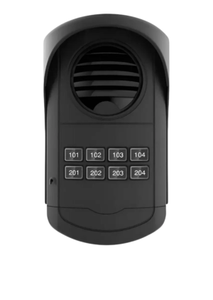 Porteiro Eletrônico Coletivo AGL S300 8 Pontos com Fonte Externa Bivolt 24V - Saída Fechadura 12V