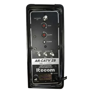 Amplificador de Linha CATV Externo ITCCOM AR-CATV2S/2 1000MHz 30dB 2 Saídas 220V