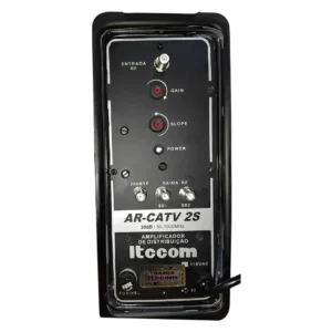 Amplificador de Linha CATV Externo ITCCOM AR-CATV2S/2 1000MHz 30dB 2 Saídas 110V