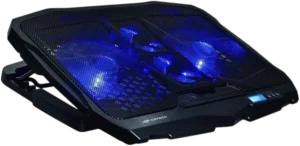 Base para Notebook Gamer C3Tech NBC-100BK com 4 Coolers LED Azul Ajustável até 17,3 Pol - NBC-100BK