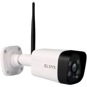 Câmera de Segurança Inteligente Elsys Wi-Fi Externa Bullet ESC-WB3F Full HD 1080p Grau de Proteção IP66 com Visão Noturna Infravermelho 20m e Inteligência de Vídeo (ESC-WB3F)