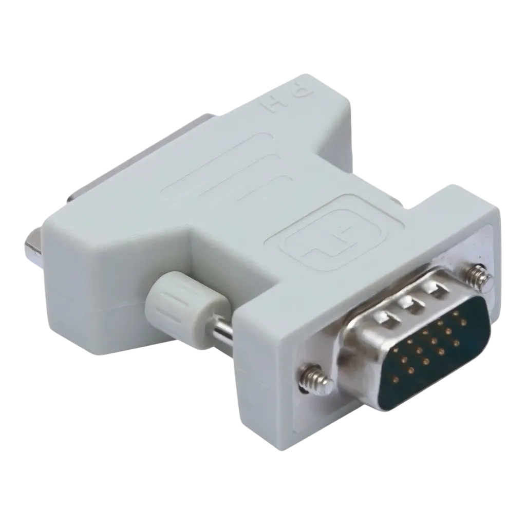 Adaptador DVI-I 24+5 Macho para VGA Fêmea Hayom AL1001 para Monitor e Placa de Vídeo