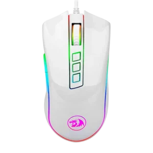 Mouse Gamer Redragon Cobra Chroma RGB Lunar White 10000 DPI 7 Botões Programáveis USB Branco - M711W