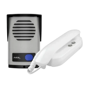 Porteiro Eletrônico de Sobrepor AGL P10S Bivolt com Saída 12V para Fechadura Plástico ABS Branco (1101001)