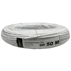Cabo Lan Expert Turbo Link Cat5e UTP 100% Cobre Branco - Caixa 305m