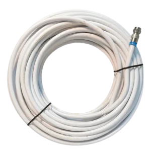 Cabo Coaxial RG06 60% de Malha Cabletech Branco - Rolo 152m