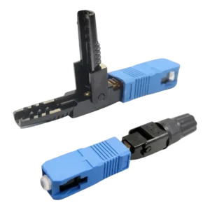Conector Óptico Rápido 2Flex SC/UPC com Rosca - Fast Connector Azul