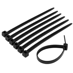 Abraçadeira de Nylon 3,0x150mm Preta com Proteção UV Poliamida 6.6 - Pacote com 100 Unidades