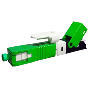Conector Óptico Rápido 2Flex SC/APC One Click com Anatel - Kit com 100 Unidades