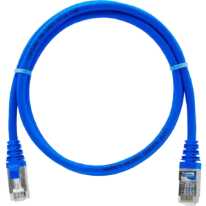 Patch Cord Blindado Cat5e FTP RJ45 2 Metros Azul - 018-1074