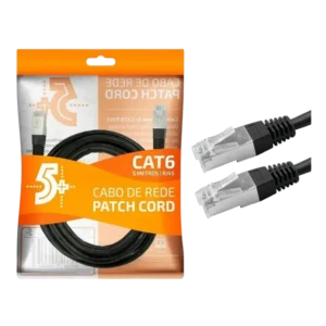 Cabo de Rede Patch Cord CAT6 FTP Blindado 2M Amarelo 5+ Chip Sce 018-1088