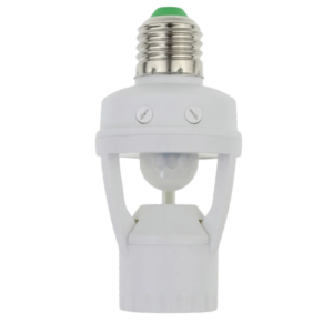 Sensor de Presença para Iluminação Soquete E27 Proeletronic PQSSS-0360 Teto 360° Infravermelho Bivolt com Fotocélula