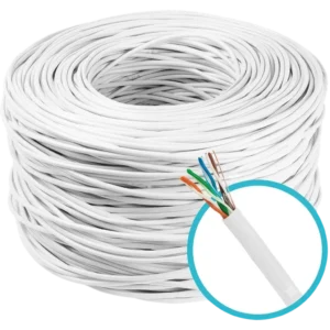 Cabo de Rede UTP para CFTV 4 Pares Categoria 5 ALC Branco Infinity Caixa de 305 Metros