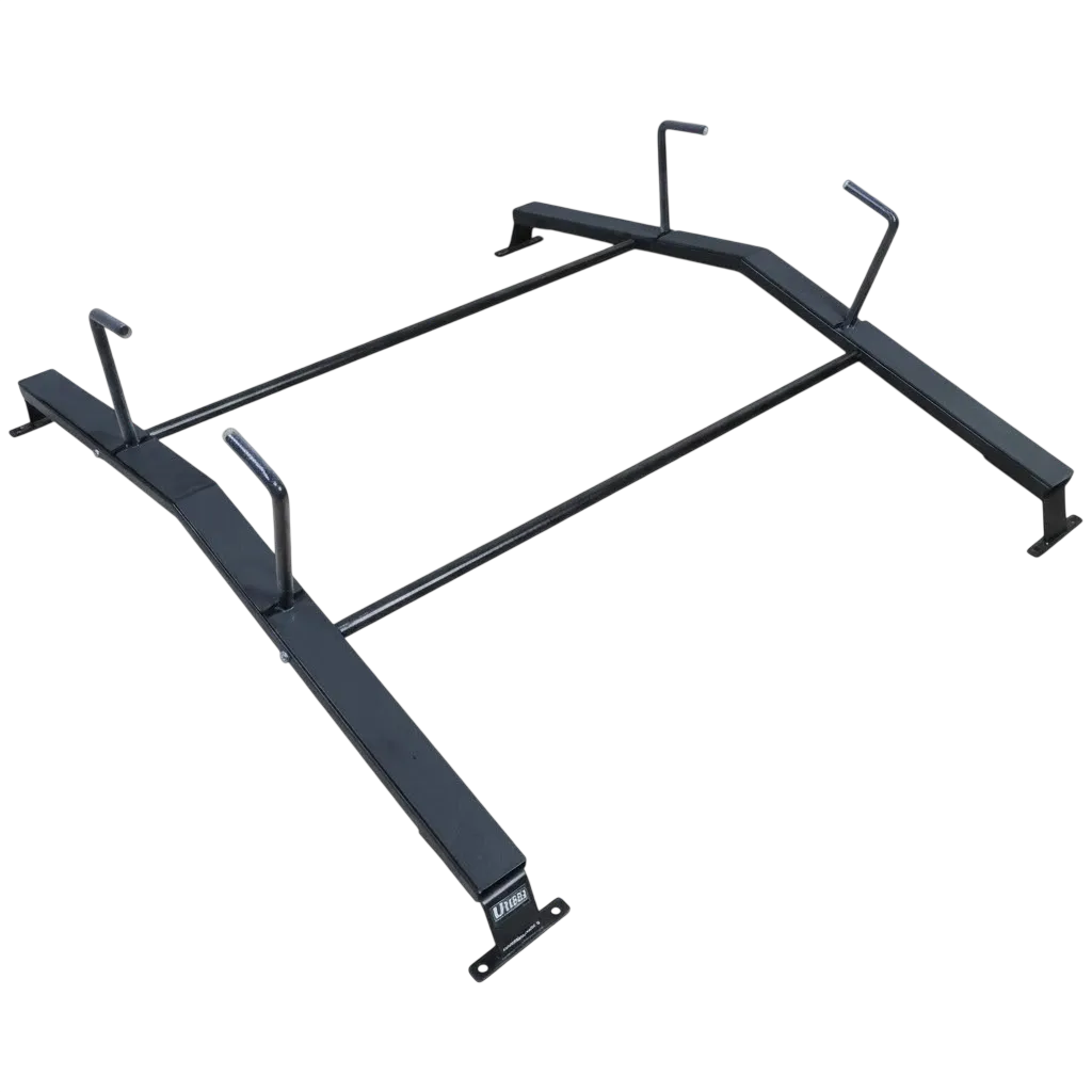 Suporte de Escada Veicular Universal Retrátil União 5.01.033 com Fixação em Rack de Teto para Frota de Telecom e ISP