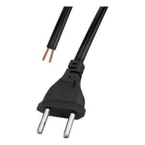 Cabo de Alimentação AC 2 Vias Bipolar NBR 14136 FC Fontes FCCABO2N para Fontes de CFTV e Eletrônicos