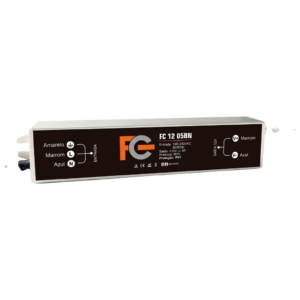 Fonte de Alimentação Blindada FC Fontes FC1205BN 12V 5A 60W IP67 para CFTV e Iluminação