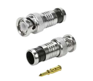 Conector BNC Macho de Compressão para Cabo Coaxial RG-06 Código 025-4060