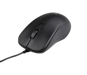 Mouse Óptico com Fio USB Kross Elegance KE-M095 1000 DPI Design Ambidestro Plug and Play Preto