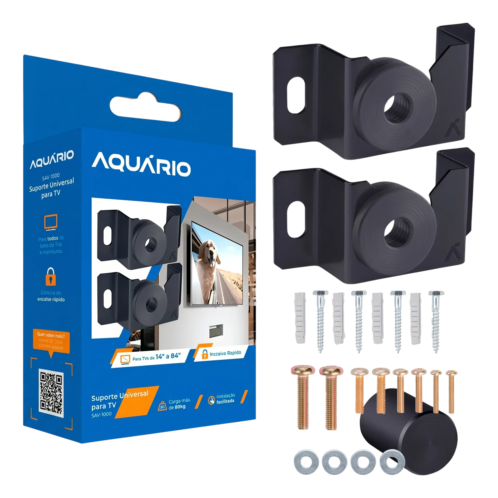 Suporte Universal Fixo para TV 15 a 84 Polegadas - Aquário SAV-1000