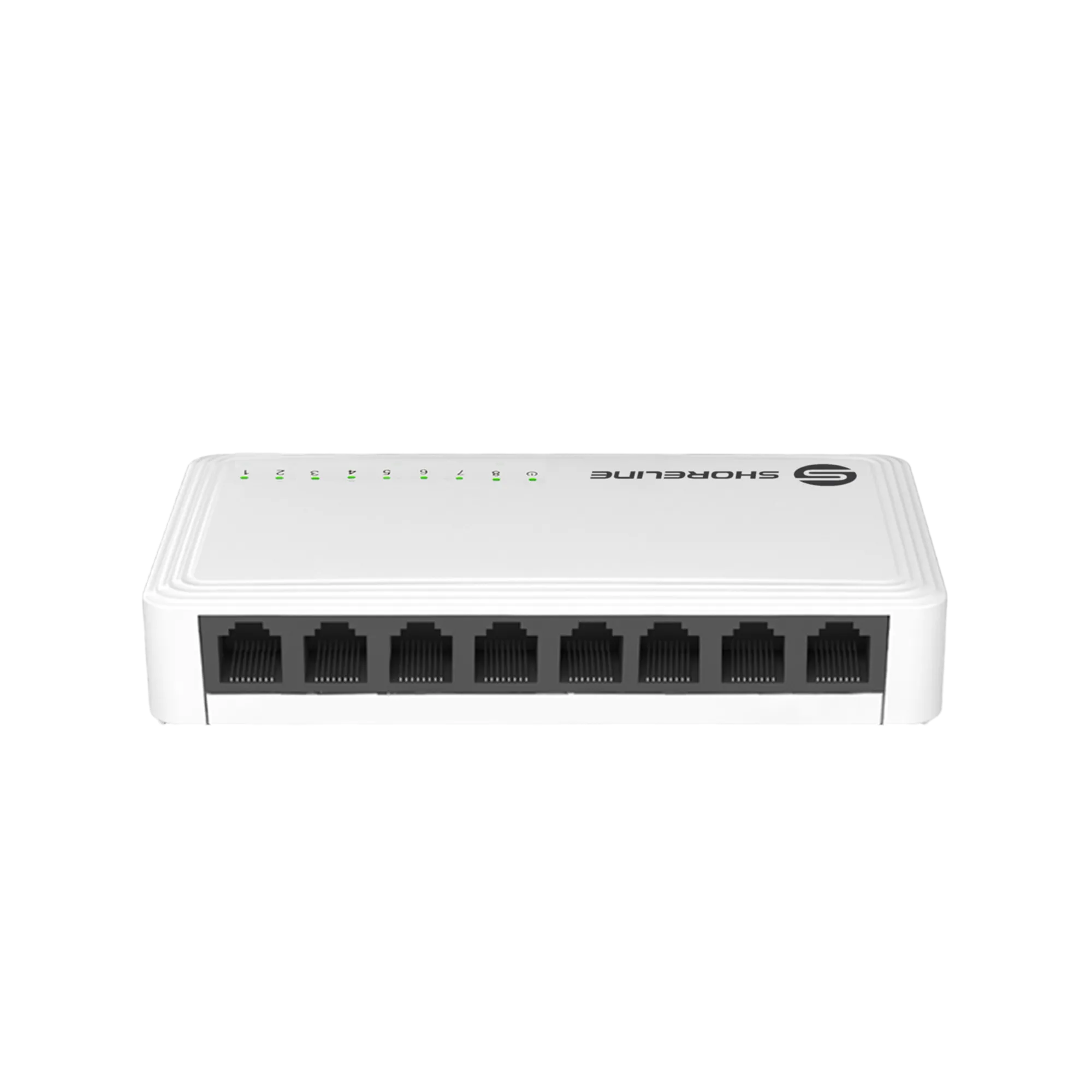 Switch Gigabit Ethernet Shoreline 8 Portas 10/100/1000 Mbps SH-SW-8P Chassi Metálico Plug and Play