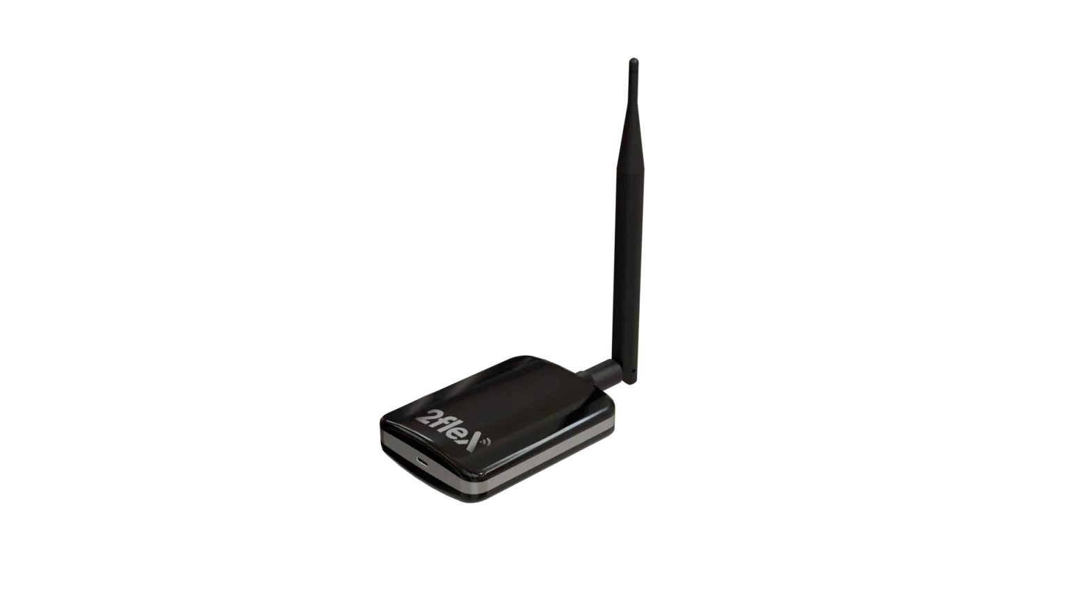 Adaptador Wireless USB 500mW 2Flex 2F-W500-N Alta Potência 150Mbps 2.4GHz com Antena Externa Destacável