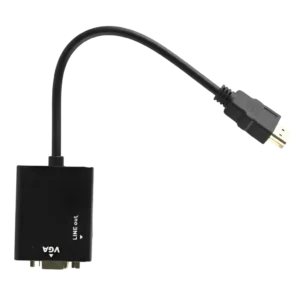 Cabo Conversor HDMI para VGA com Saída de Áudio P2 e Cabo Auxiliar A60 CC-HV