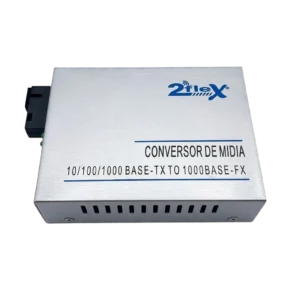 Conversor de Mídia Gigabit WDM Monomodo 2Flex 2F-F1000-LA-10 Lado A 10km SC RJ45
