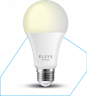 Lâmpada Inteligente LED Wi-Fi Elsys EPGG24 RGB+CCT Bivolt 9W 810 Lúmens E27