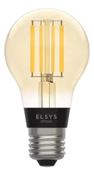 Lâmpada Inteligente LED Wi-Fi Elsys EPGG25 Vintage Filamento Âmbar Bivolt 7W 700 Lúmens E27
