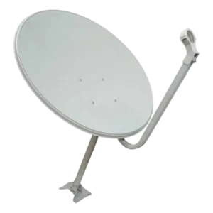 Antena Parabólica Offset Banda Ku 60cm Sem Logomarca Chapa de Aço Galvanizado Profissional - ANT-KU60-SL