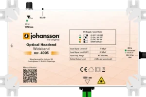 Transmissor Óptico de Cabeceira Johansson 4005 Gen2 1 Comprimento de Onda 1550nm RF Overlay