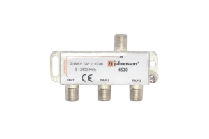 Tap Derivador de Sinal Coaxial 2 Vias -10dB 5-2300 MHz Johansson - 4520