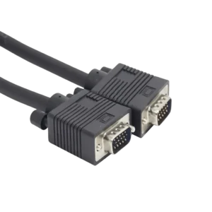 Cabo VGA DB15 Macho x Macho com Filtro Ferrite Duplo Pix 018-9555 - 5.0 Metros Preto
