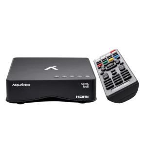 Receptor de TV Digital via Satélite Aquário SatBox DTH-9000 Full HD SAT HD Regional Banda C e Ku