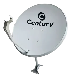 Kit Antena Parabólica Banda Ku 60cm Bedin Sem Logo em Aço Galvanizado de Alta Eficiência com 2 Suportes Reforçados
