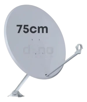 Antena Parabólica Offset Banda Ku 75cm Sinuta Aço Galvanizado Sem Logo