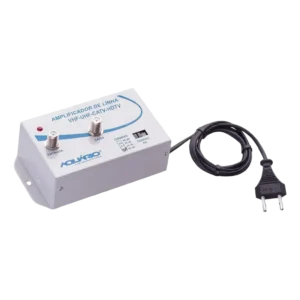Amplificador de Linha VHF UHF HDTV 35dB Aquário AL-35 Bivolt para Sinal de TV Digital