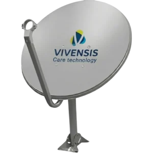Antena Parabólica Offset Banda Ku 60cm Vivensis com Logo