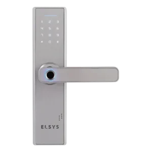 Fechadura Digital de Embutir Elsys ESF-DE2000B com Biometria Senha RFID e Chave Mecânica Prata (ESF-DE2000B)