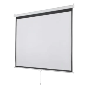 Tela de Projeção Retrátil Multi AC351 Manual para Parede e Teto Matte White 1,80m x 1,80m 97 Polegadas
