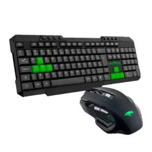 Combo Gamer 2 em 1 Viper Pro Python Teclado ABNT2 LED Rainbow + Mouse Óptico 3200 DPI RGB USB