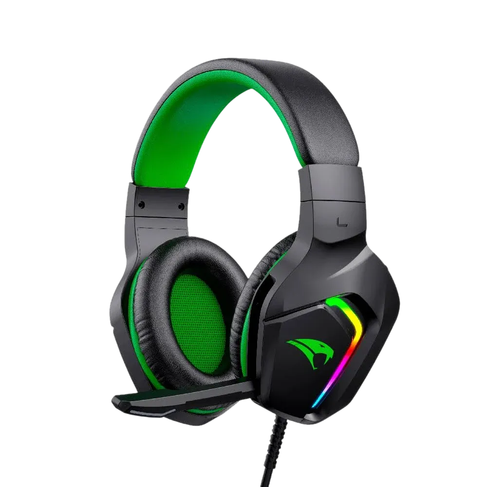 Viper Pro Naja VI404 Headset Gamer Over-Ear Drivers 50mm Som Surround Iluminação RGB USB