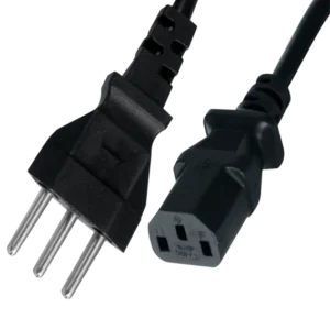 Profissional CBATX Cabo de Força Tripolar ATX NBR 14136 para IEC C13 10A 1,20m