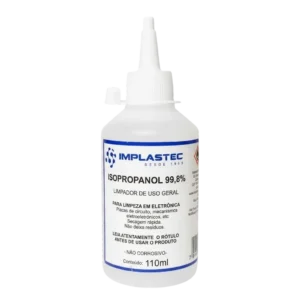 Álcool Isopropílico 99,8% Isopropanol Implastec - Frasco 110ml